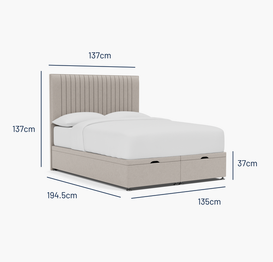 Camden Double Bed - Ottoman