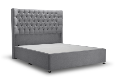 Didsbury Bed Urban Grey Single W98 L200 H137 Cm No Storage Dark Wood