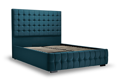 Portobello Bed Peacock Single W92 L1945 H137cm