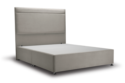 Ludlow Bed Vanilla Double W137 L1945 H137 Cm Ottoman Dark Wood