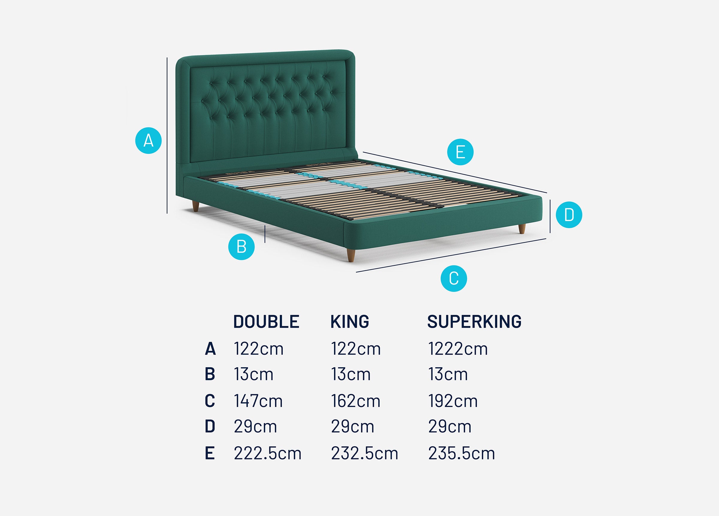 Simba bed online frame double