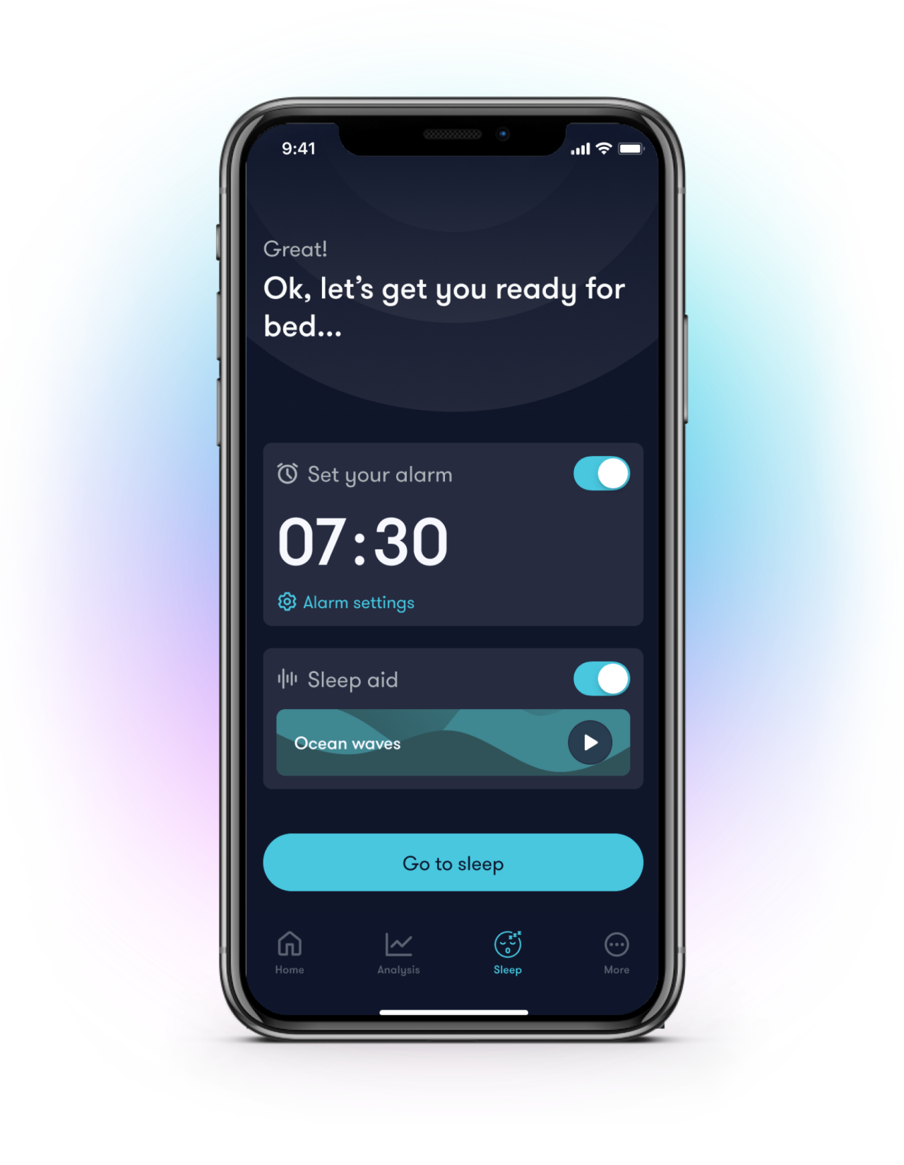 The Simba Sleep Coach app 