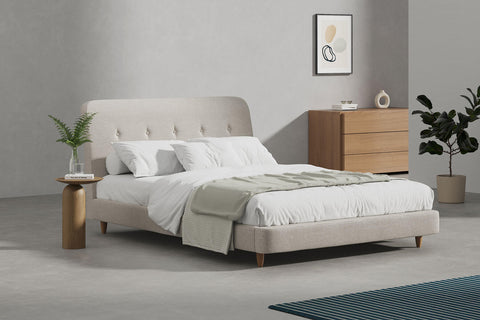 Orion Bed Base Double W135 L190 H31 Cm Dark Grey